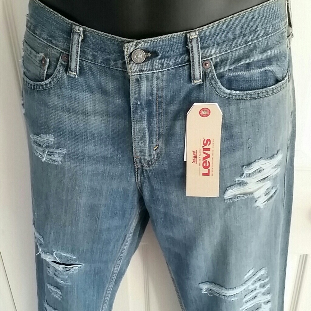 Mens Levi's 511 Slim 33 x 30 Blue Jeans Denim